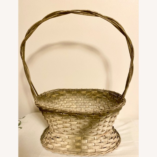 Used Antique Victorian Flower Wedding Floral Basket for sale on AptDeco