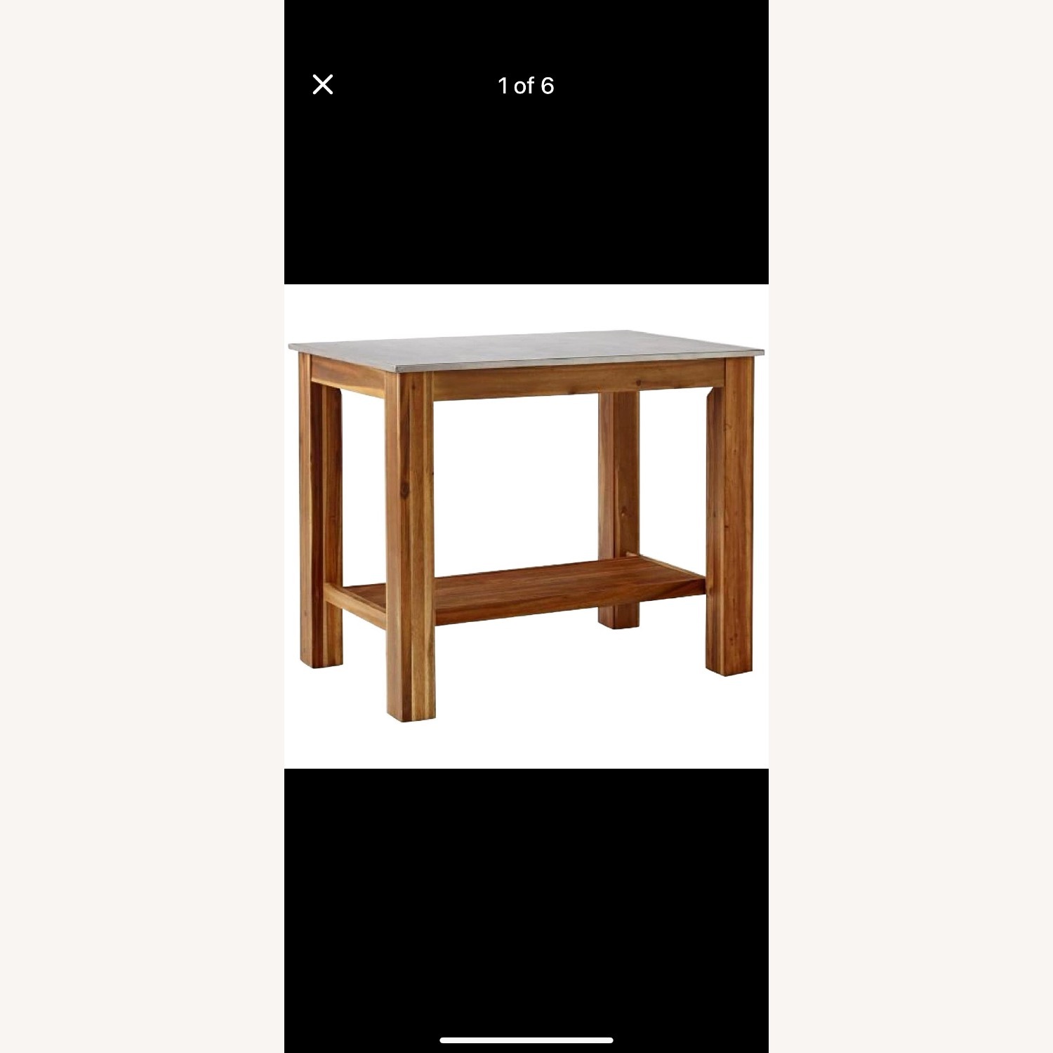 West Elm Rustic Kitchen Island  - image-1