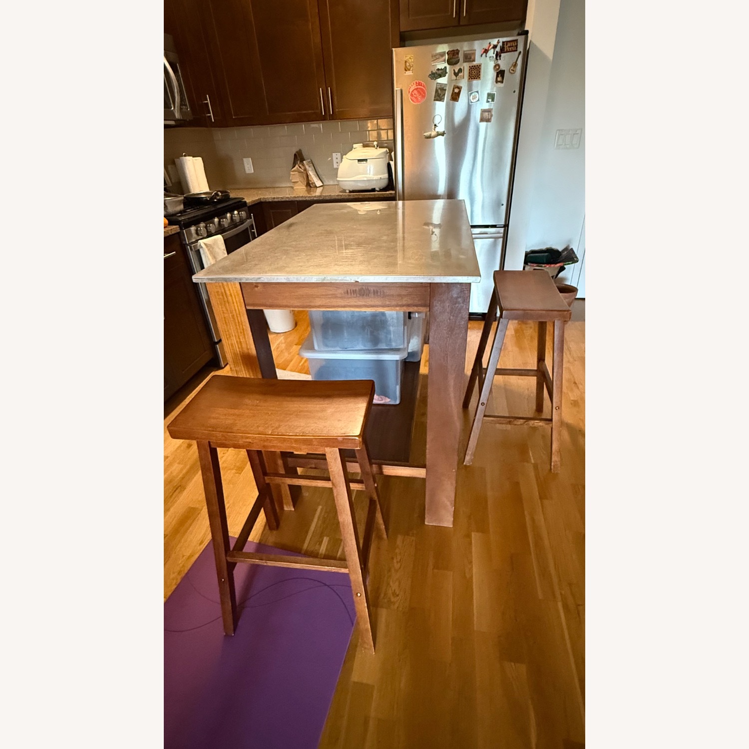 West Elm Rustic Kitchen Island  - image-3