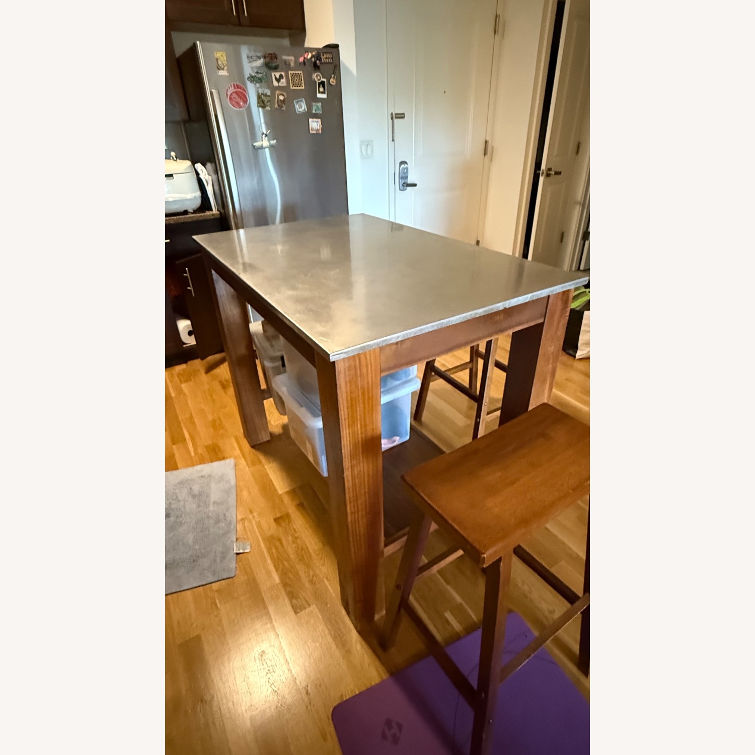 West Elm Rustic Kitchen Island  - image-2