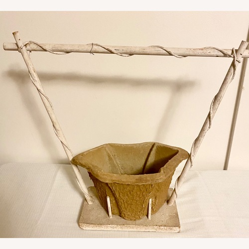 Used  Antique Victorian Flower Wedding Floral Basket for sale on AptDeco
