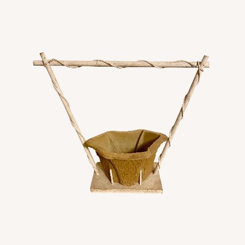 Used  Antique Victorian Flower Wedding Floral Basket for sale on AptDeco