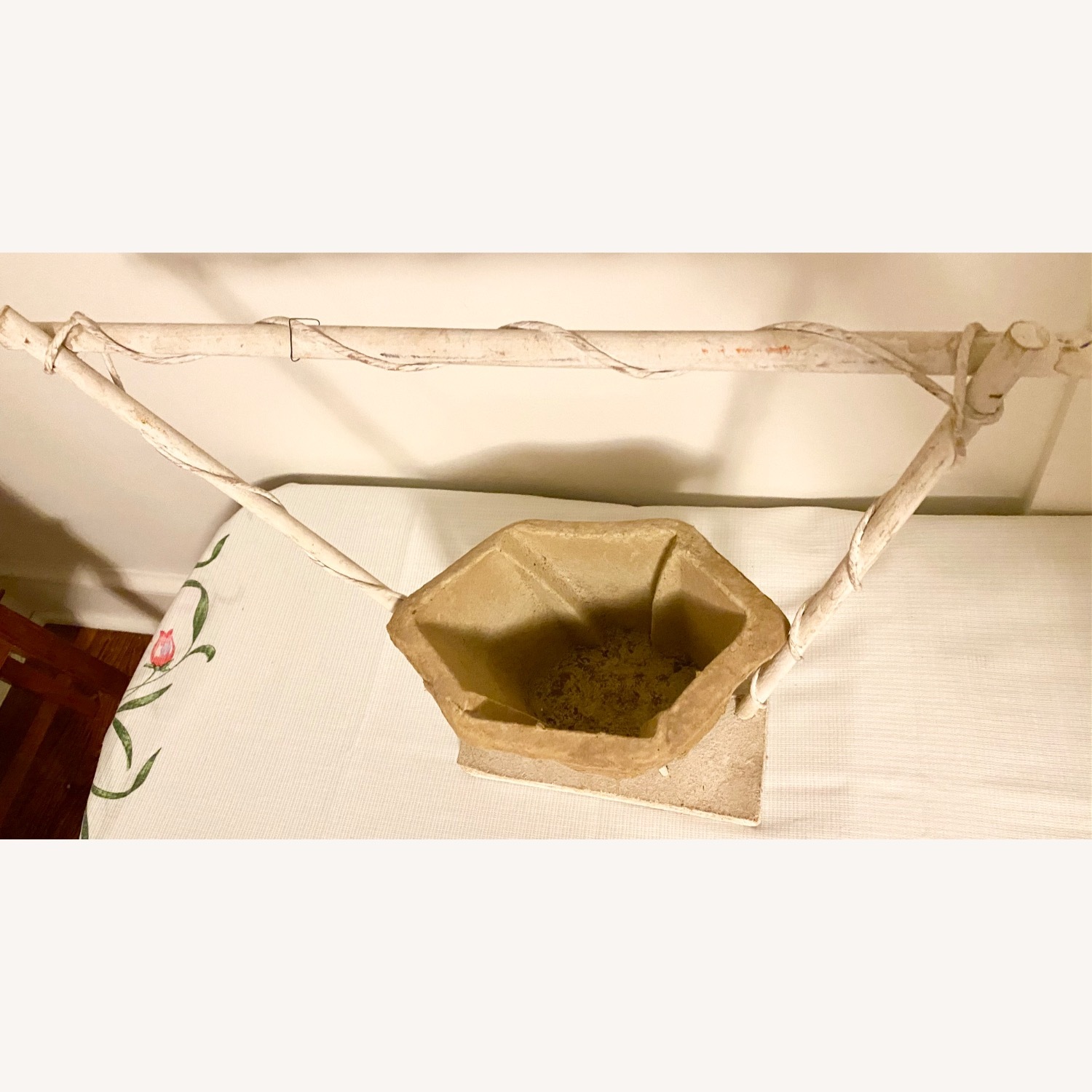 Antique Victorian Flower Wedding Floral Basket - image-2