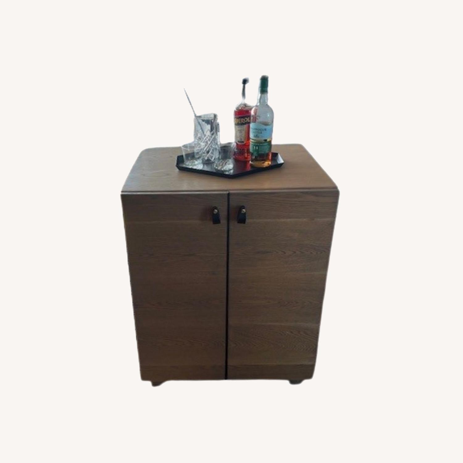 Custom Brooklyn-Made White Oak Wine Cabinet / Bar - image-0