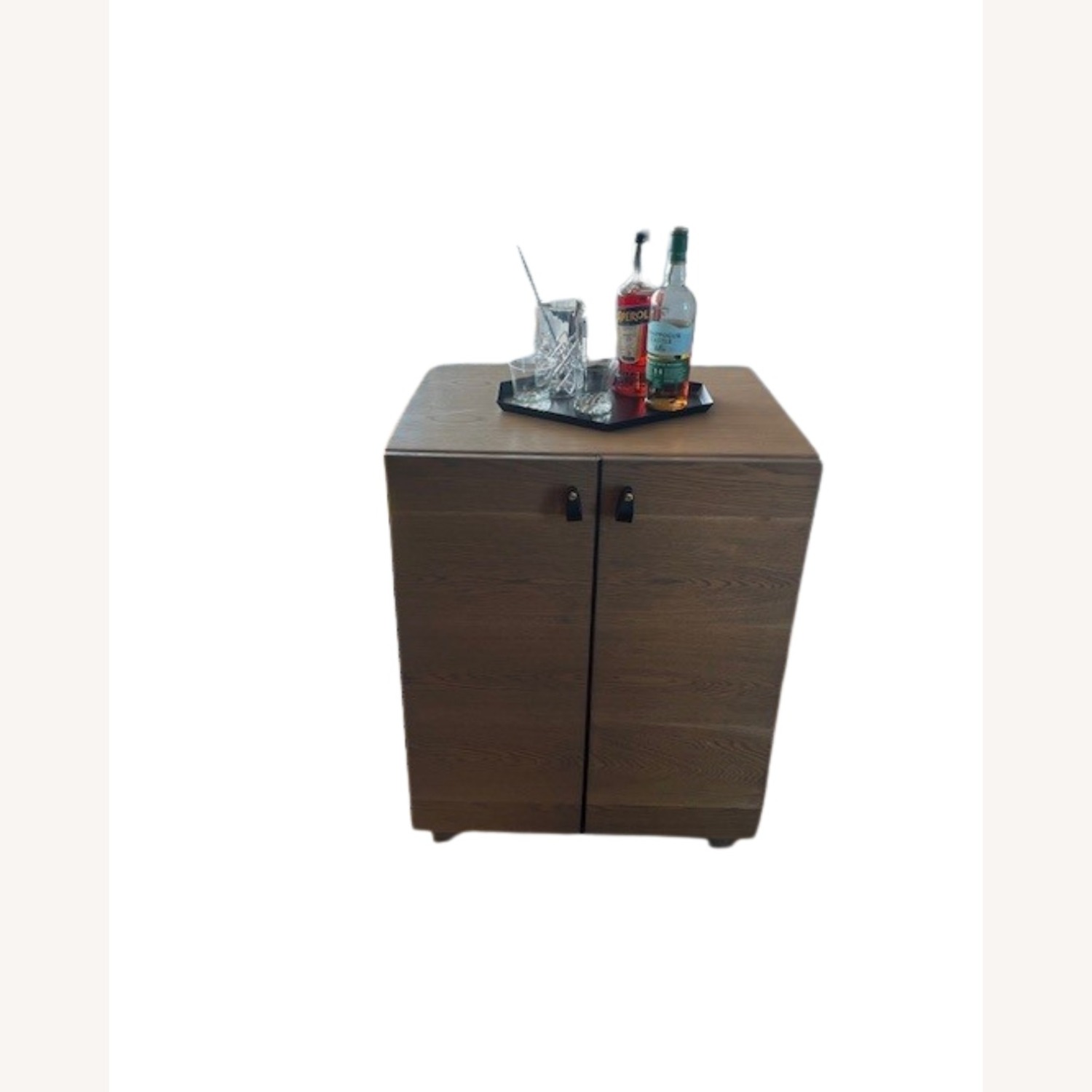 Custom Brooklyn-Made White Oak Wine Cabinet / Bar - image-1