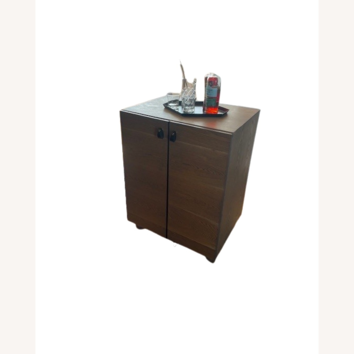 Custom Brooklyn-Made White Oak Wine Cabinet / Bar - image-2