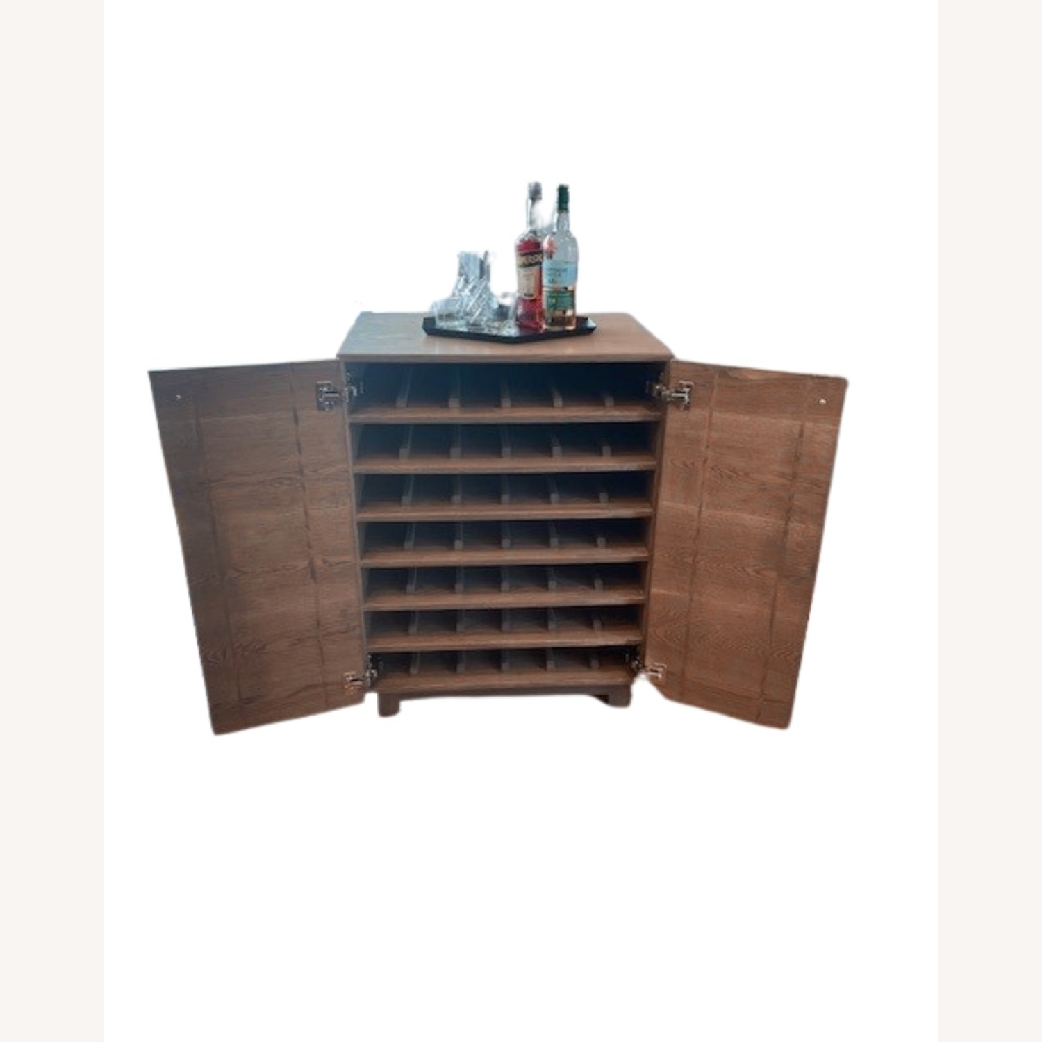 Custom Brooklyn-Made White Oak Wine Cabinet / Bar - image-3