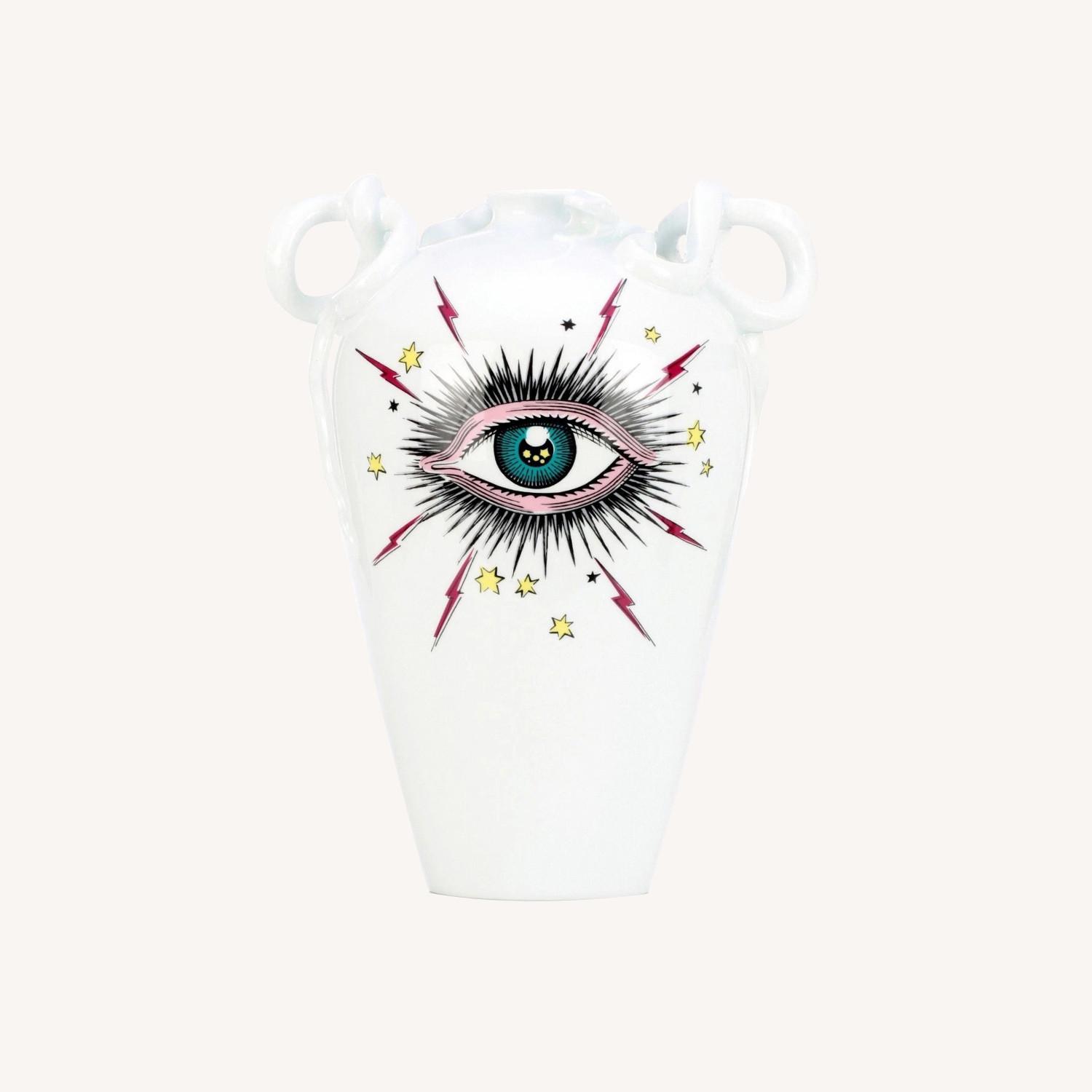 GUCCI Richard Ginori Star Eye Porcelain Vase - image-0