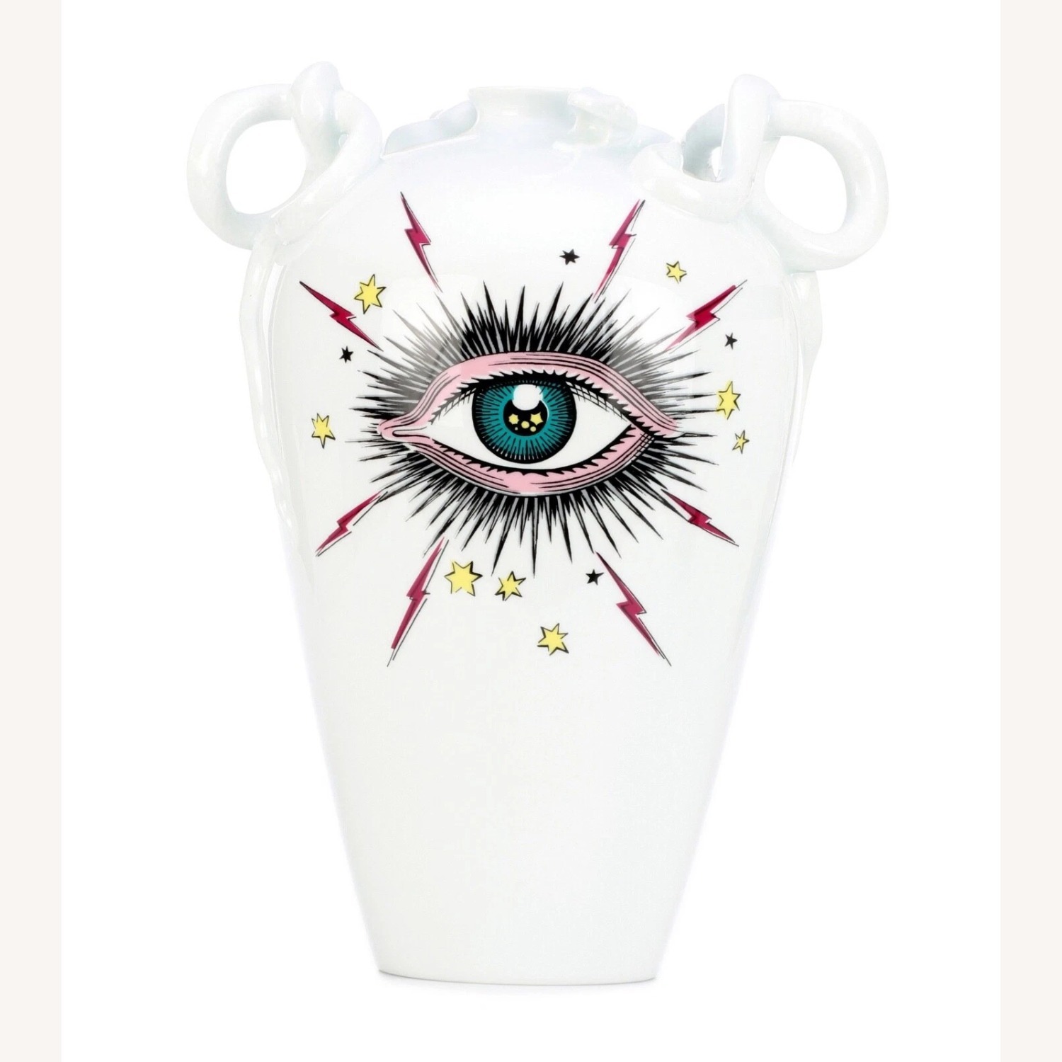 GUCCI Richard Ginori Star Eye Porcelain Vase - image-1