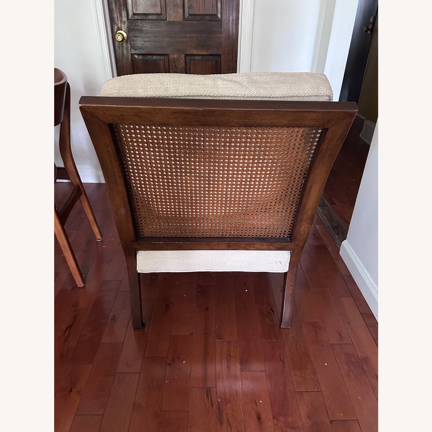 English Regency Carved Wood Armchair - image-8