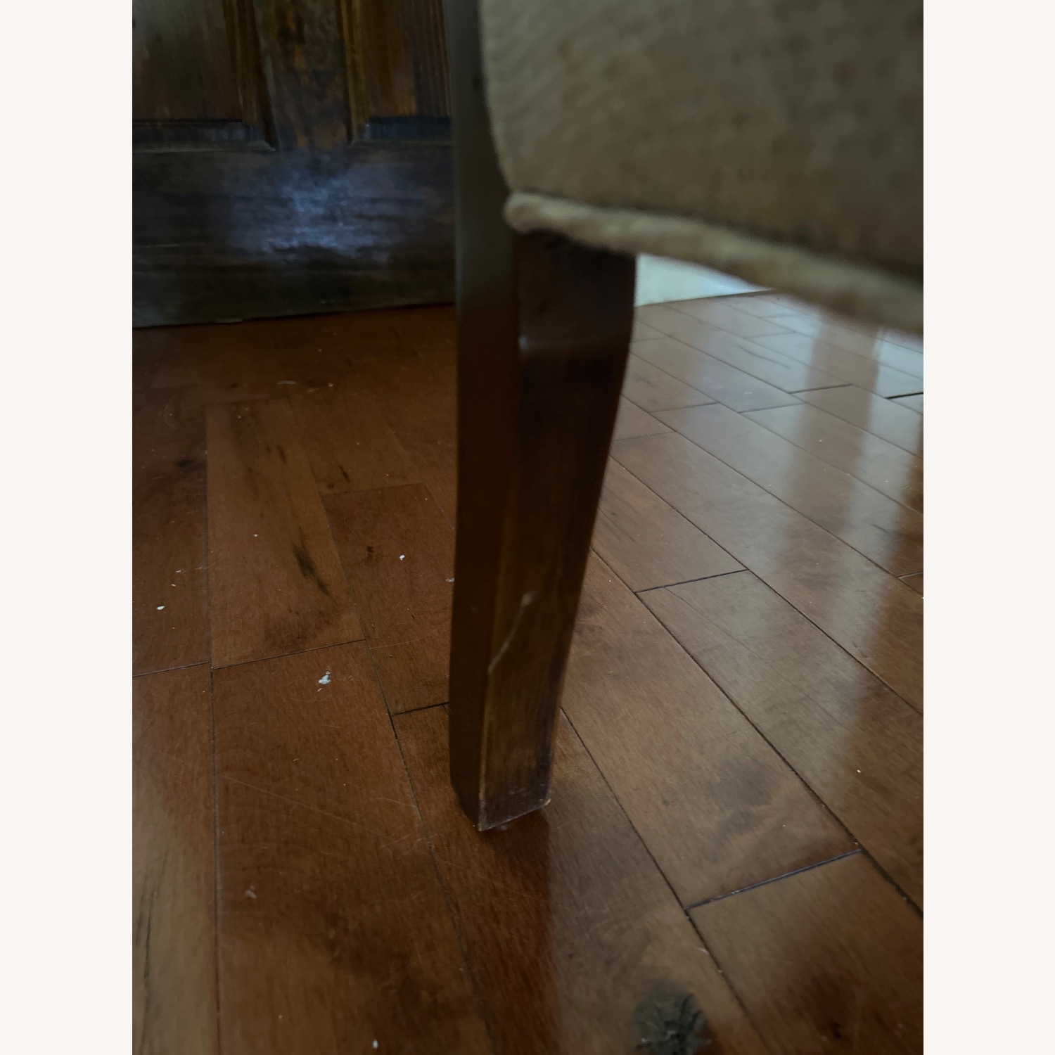 English Regency Carved Wood Armchair - image-11