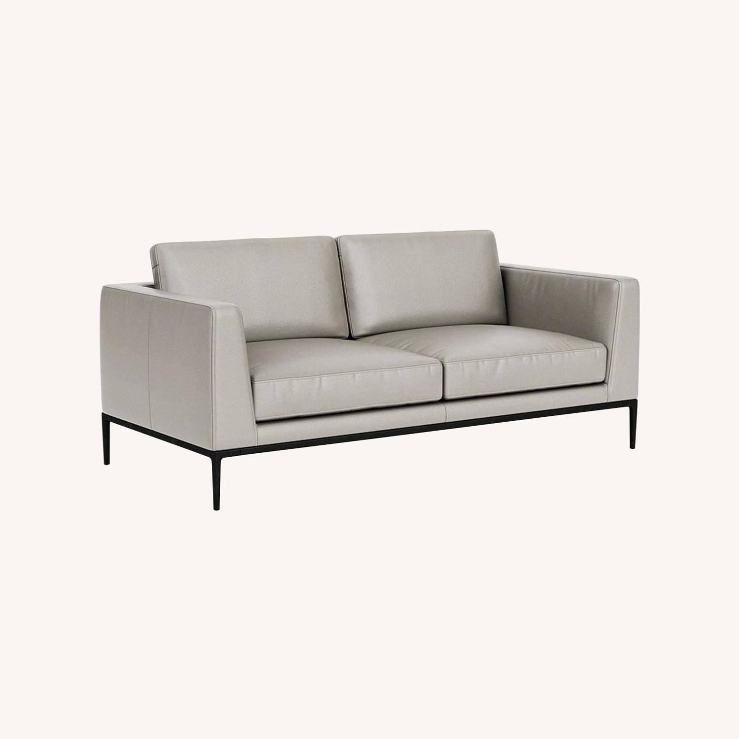 EQ3 Oma Italian Leather Couch - image-0