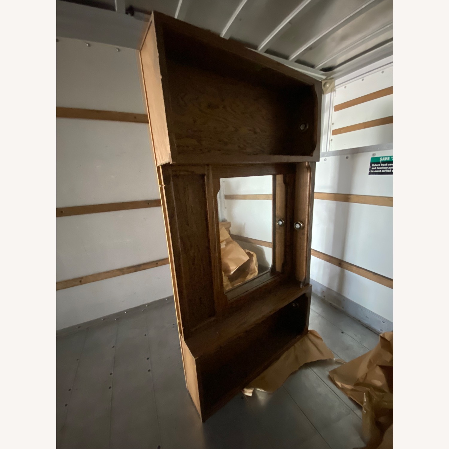 Solid Oak Headboard, Built-in, Lighting - image-1