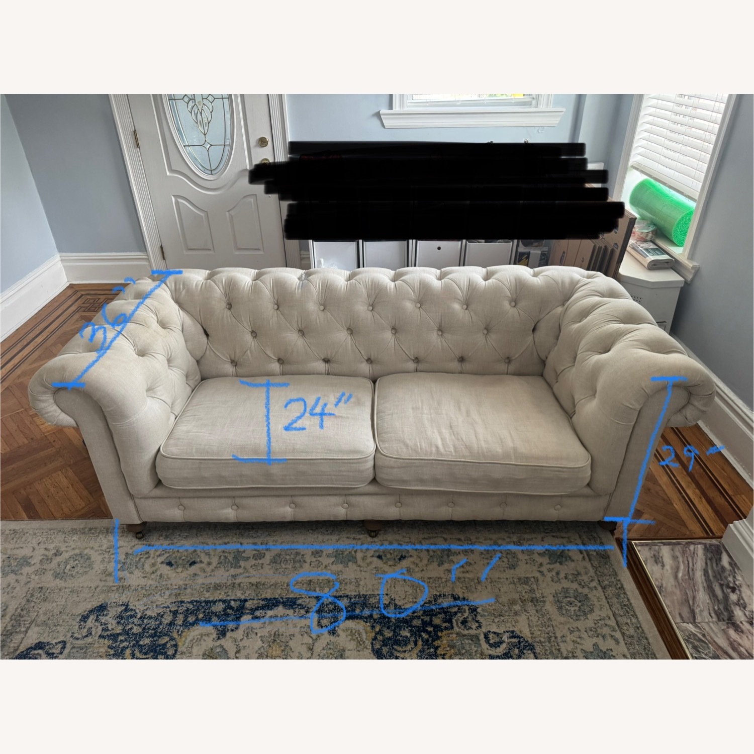 Restoration Hardware Kensington Sofa - image-3