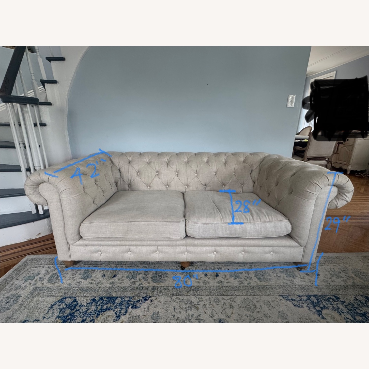 Restoration Hardware Kensington Sofa - image-2