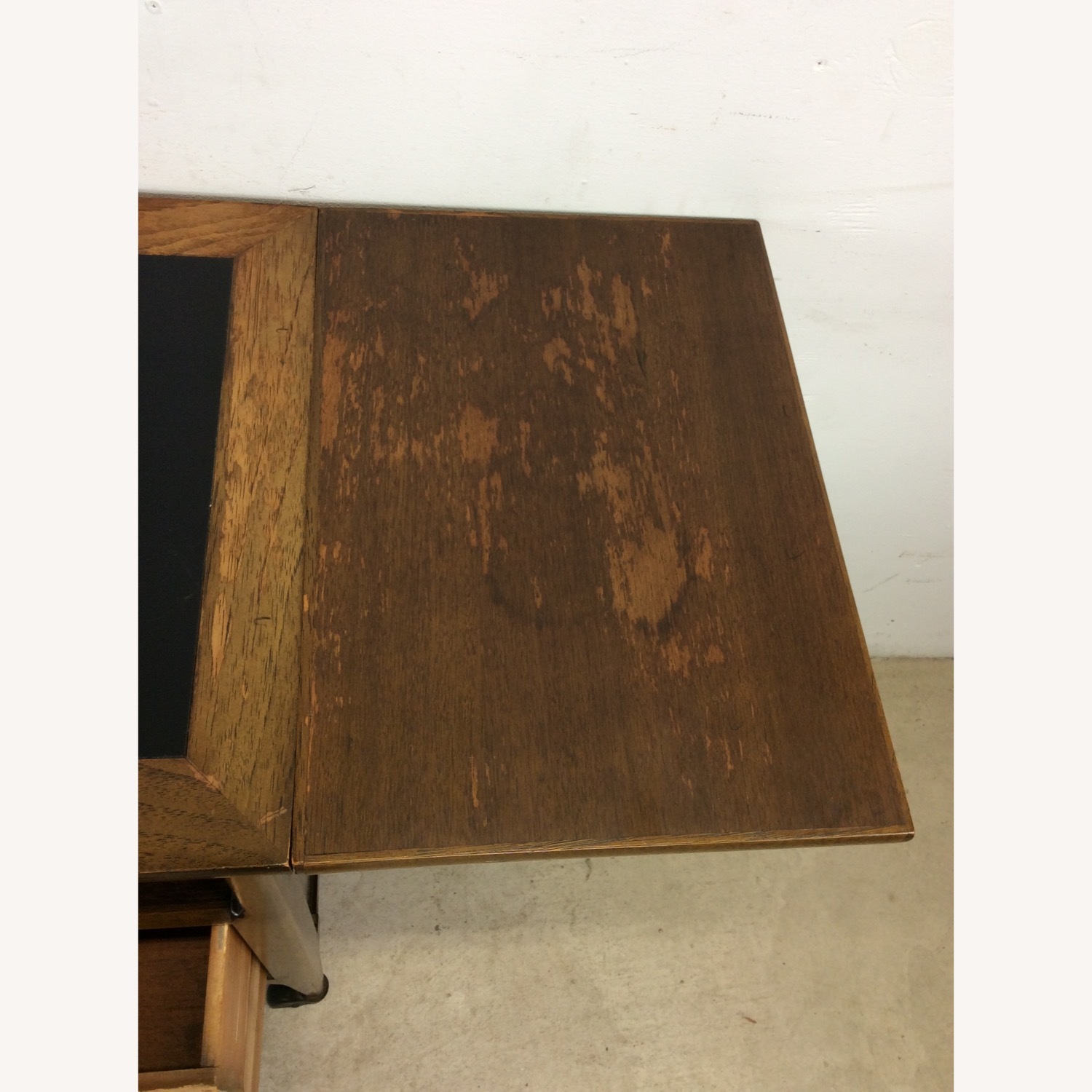 Mid Century Drop Leaf Bar Cart with 2 Drawers - image-18