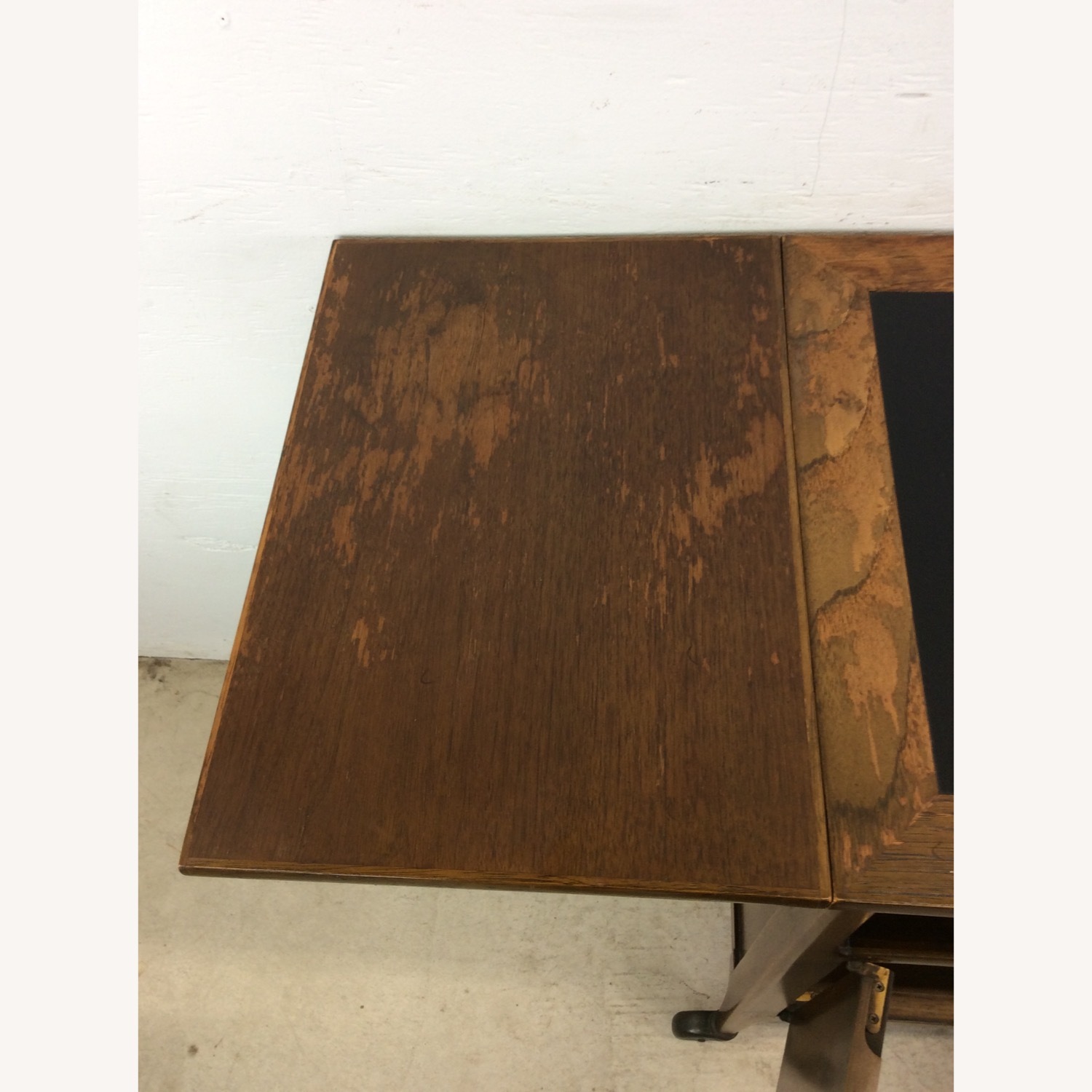 Mid Century Drop Leaf Bar Cart with 2 Drawers - image-17