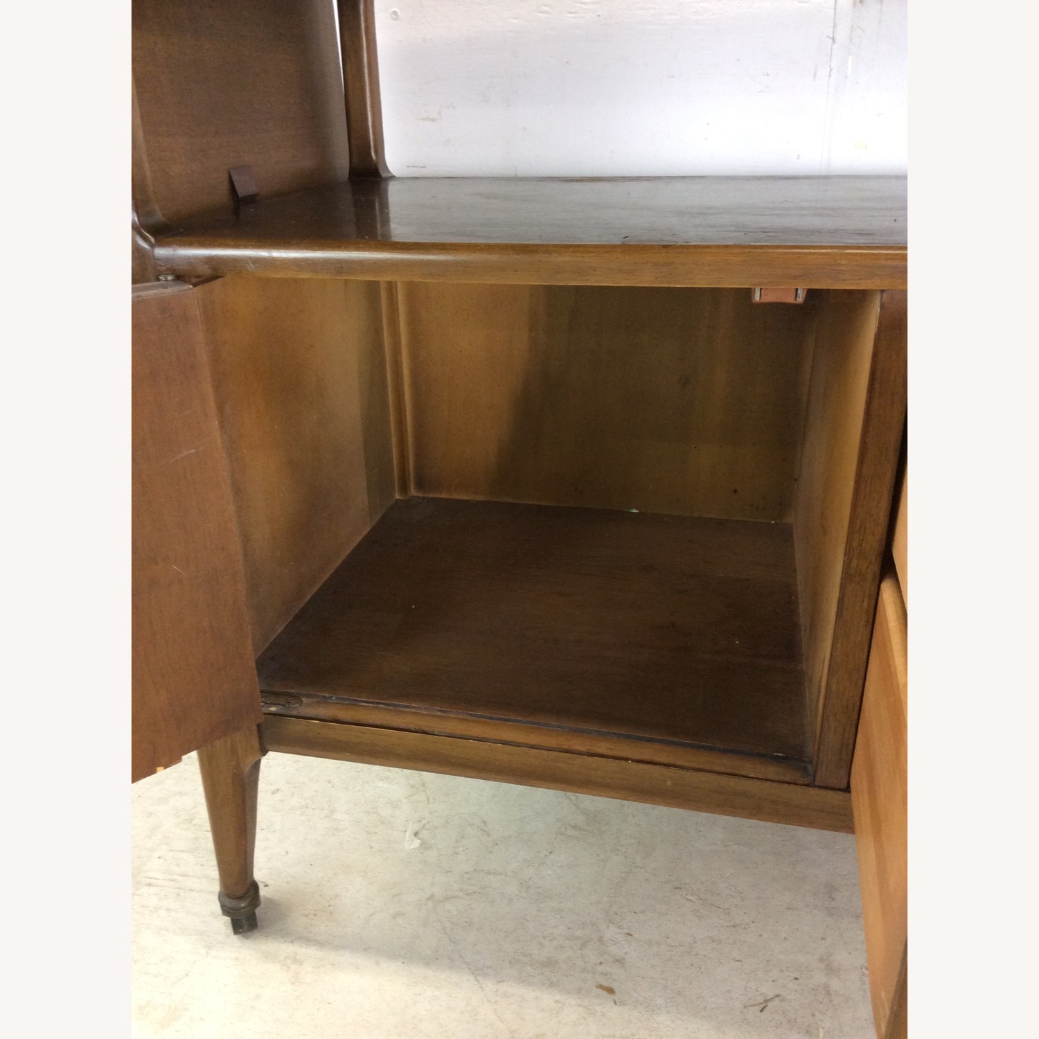 Mid Century Drop Leaf Bar Cart with 2 Drawers - image-22
