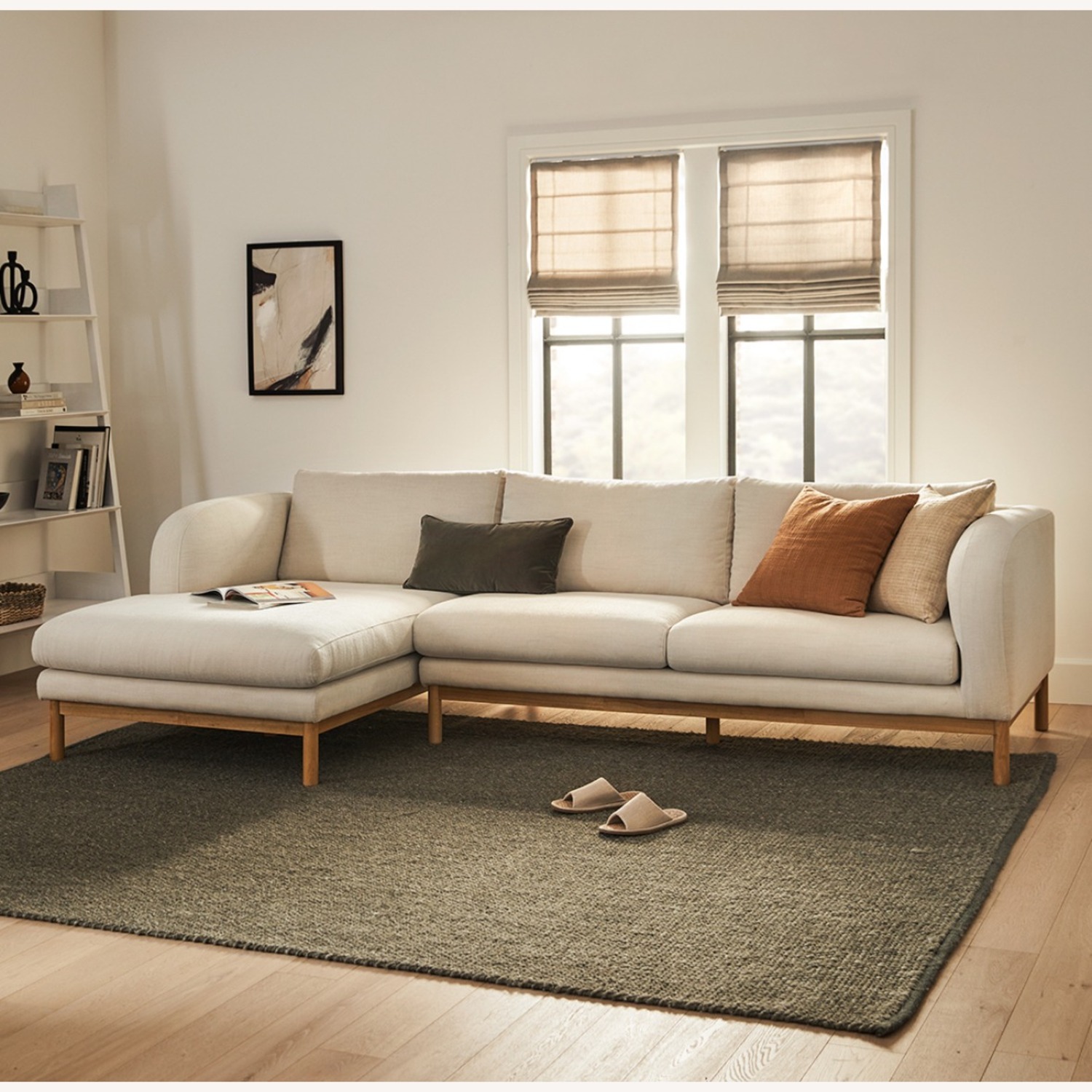 Article Kinso 115" Left Sectional - Buckler Ivory - image-5