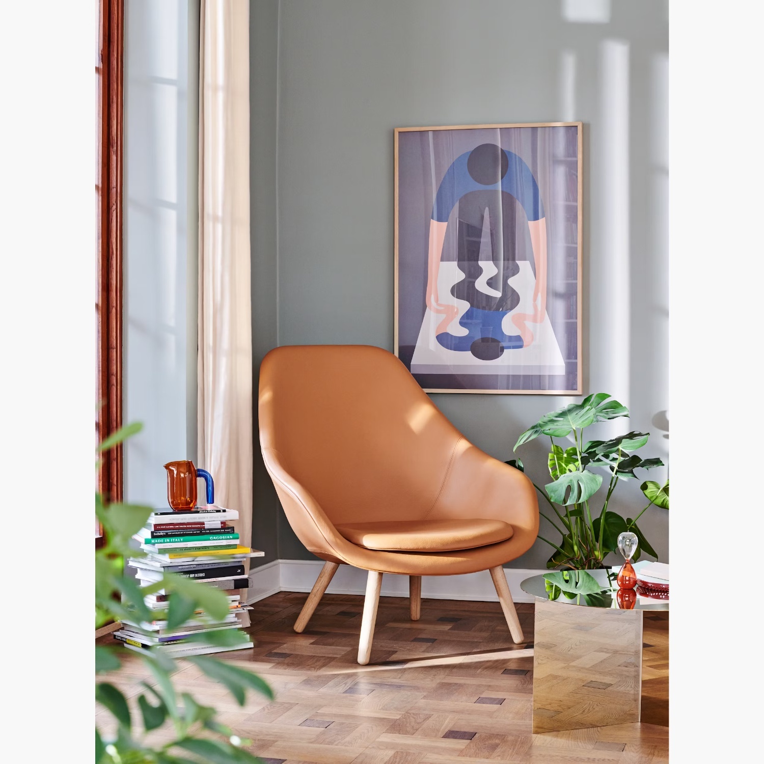 Hay About A Lounge Armchair, Leather (Set of 2) - image-5