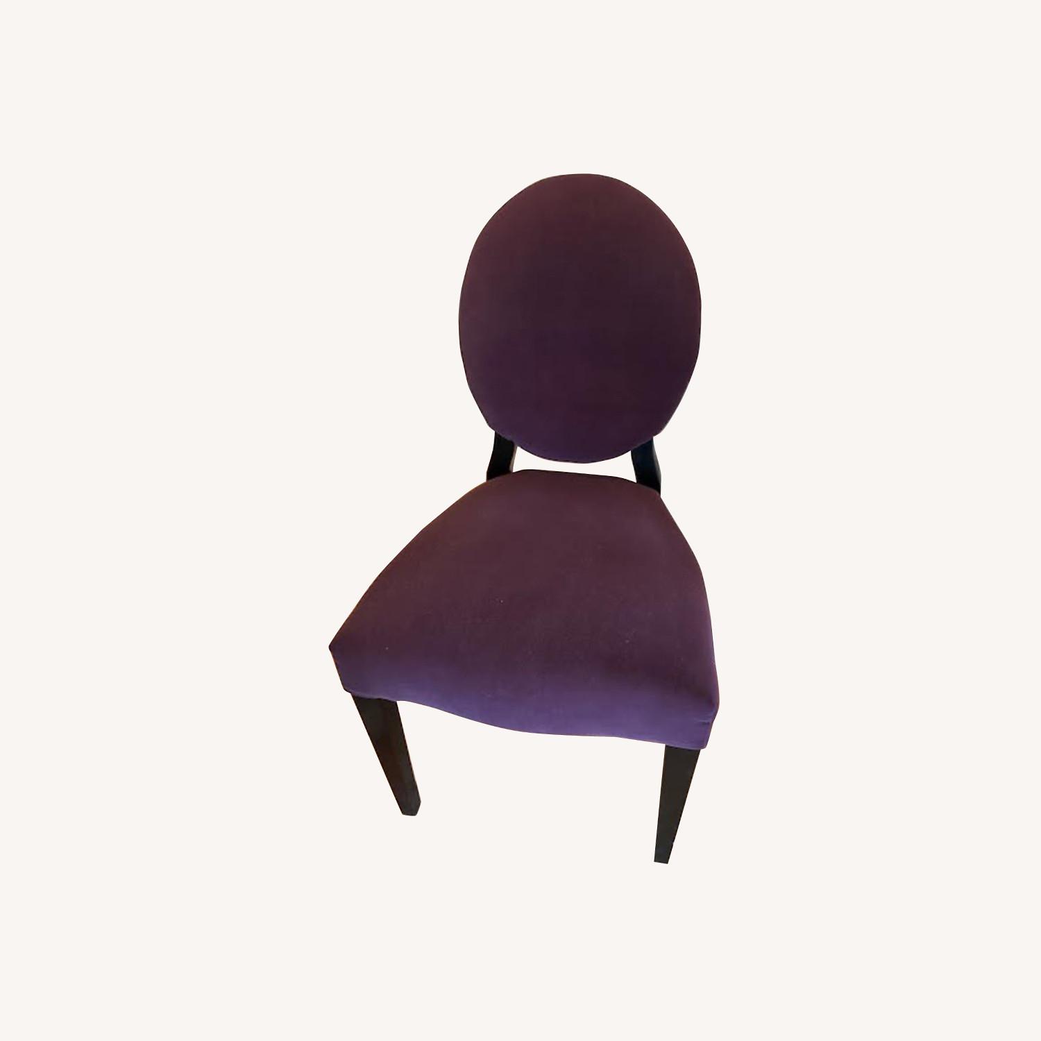 Purple Microsuede Side Chair - image-0