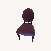 Purple Microsuede Side Chair