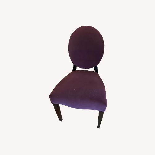 Used Purple Microsuede Side Chair for sale on AptDeco