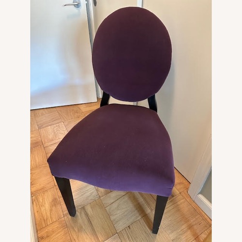 Used Purple Microsuede Side Chair for sale on AptDeco