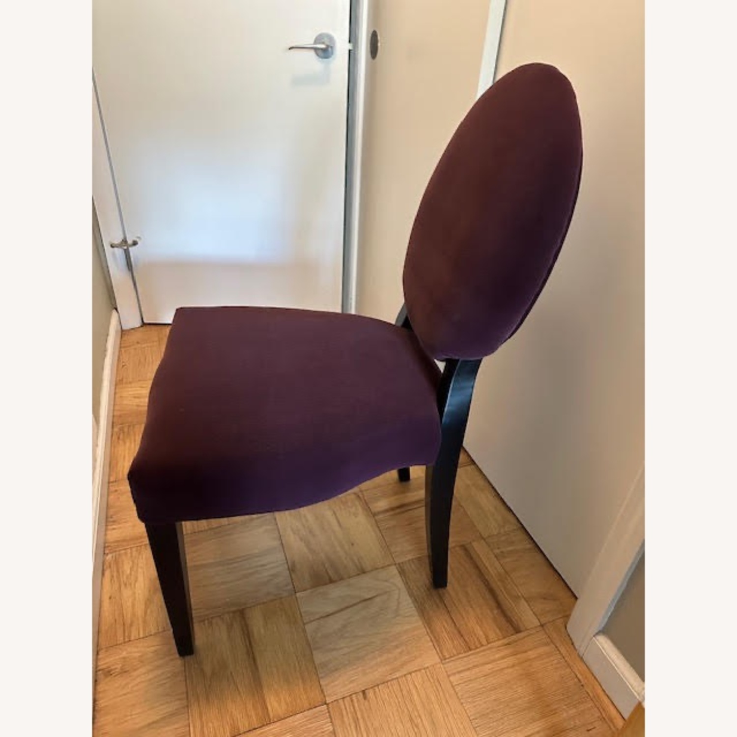 Purple Microsuede Side Chair - image-2