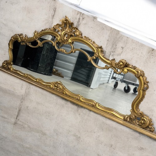 Used Italian French Vintage Gold Table Top Mirror for sale on AptDeco