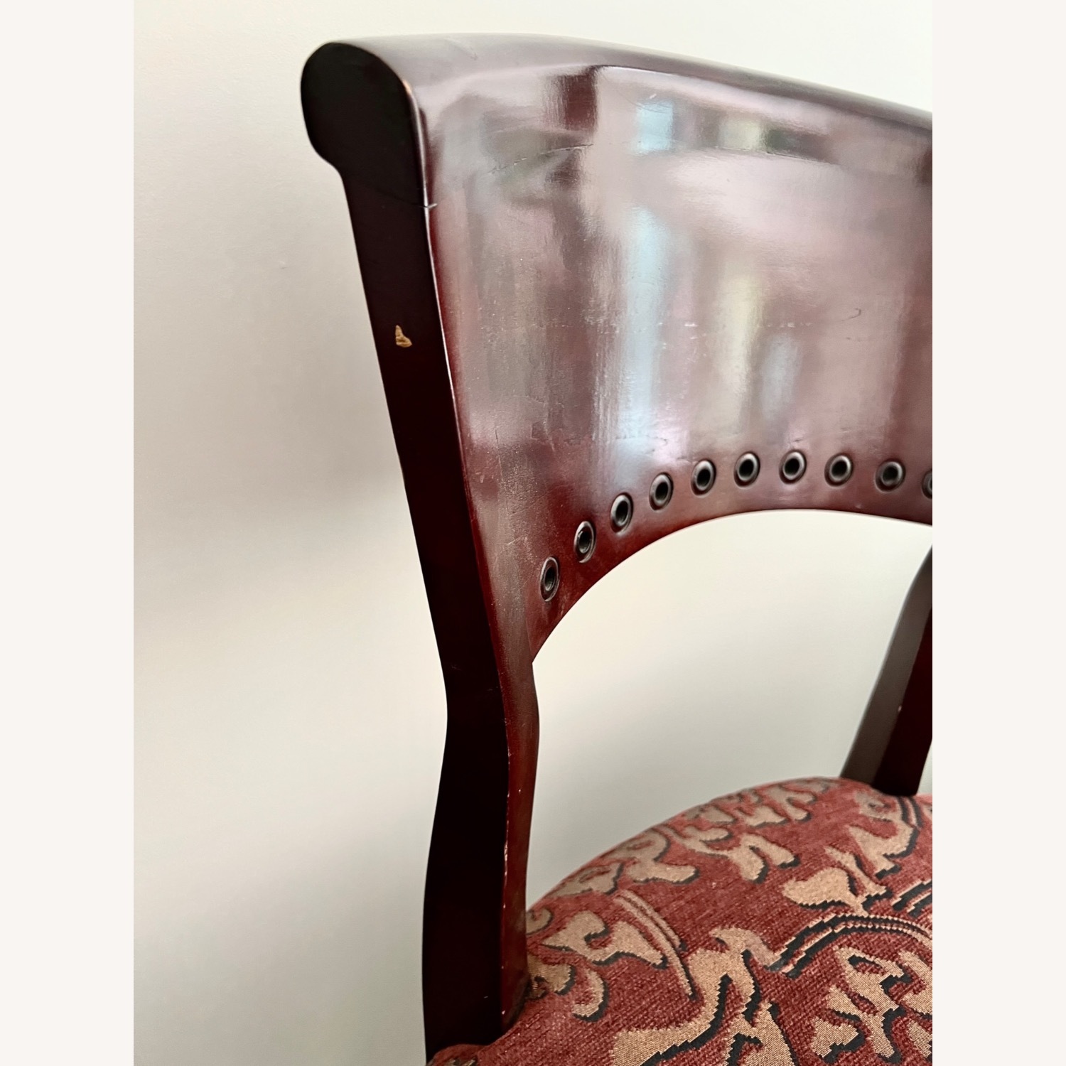 4 Vintage Traditional Swivel Barstools - image-5