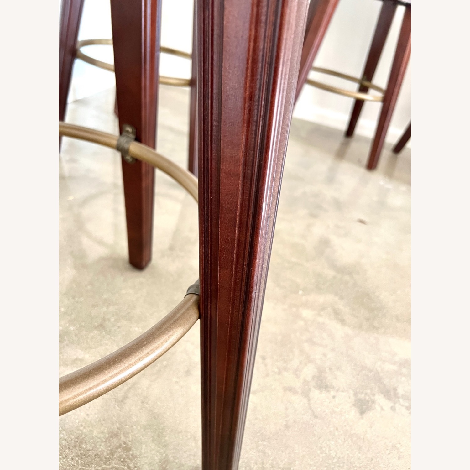 4 Vintage Traditional Swivel Barstools - image-10