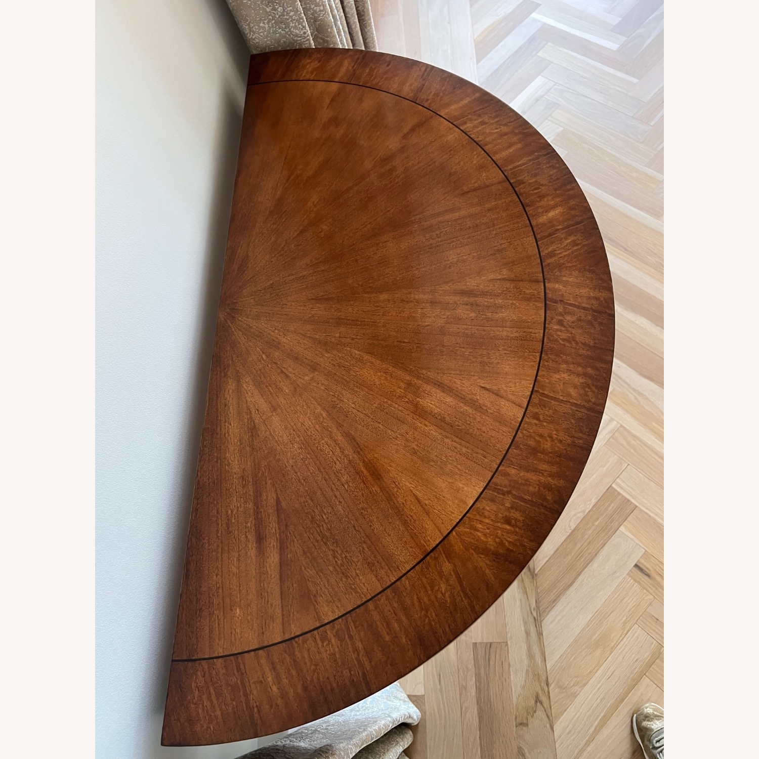  Traditional Spanish Henredon Wood Foyer Table - image-7