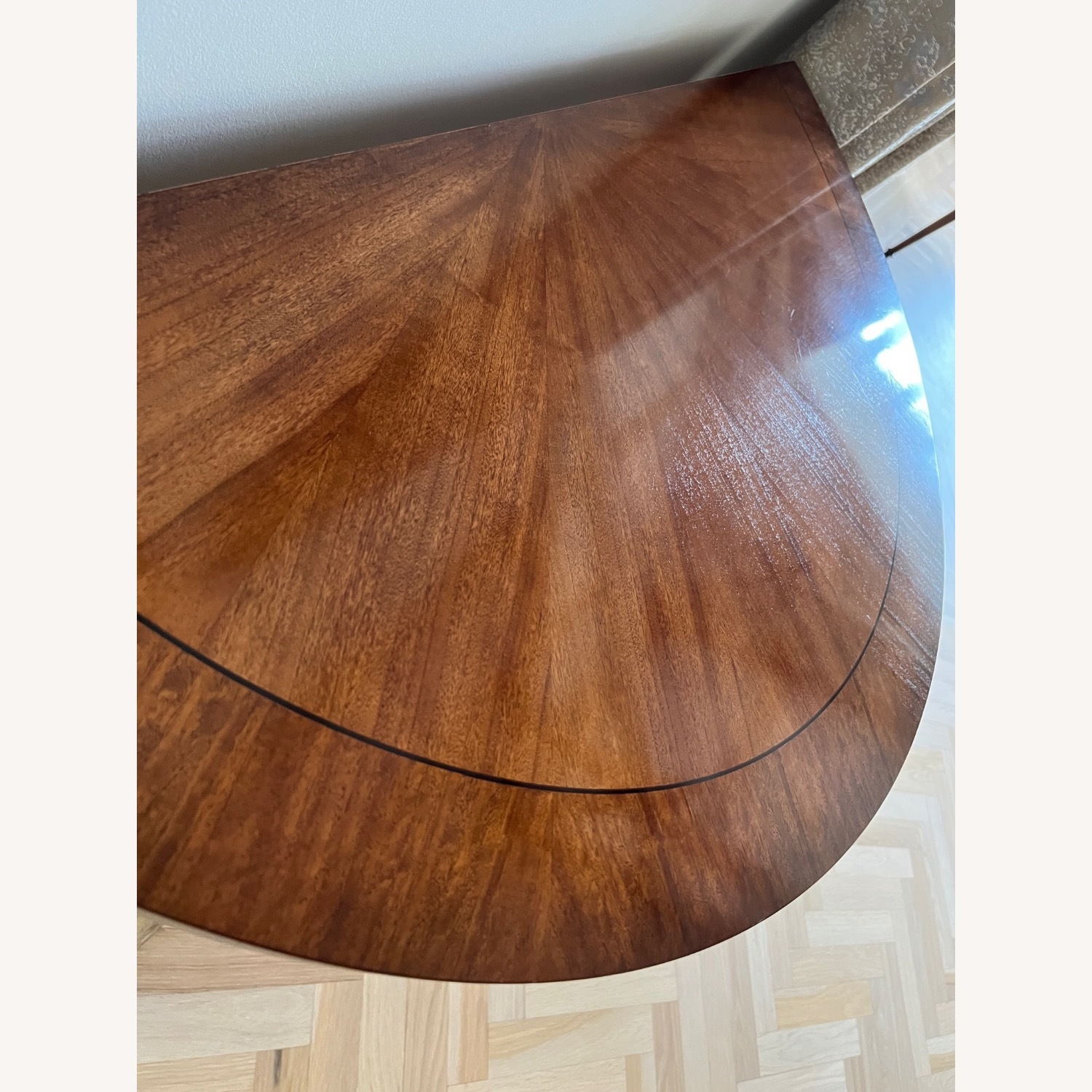  Traditional Spanish Henredon Wood Foyer Table - image-3