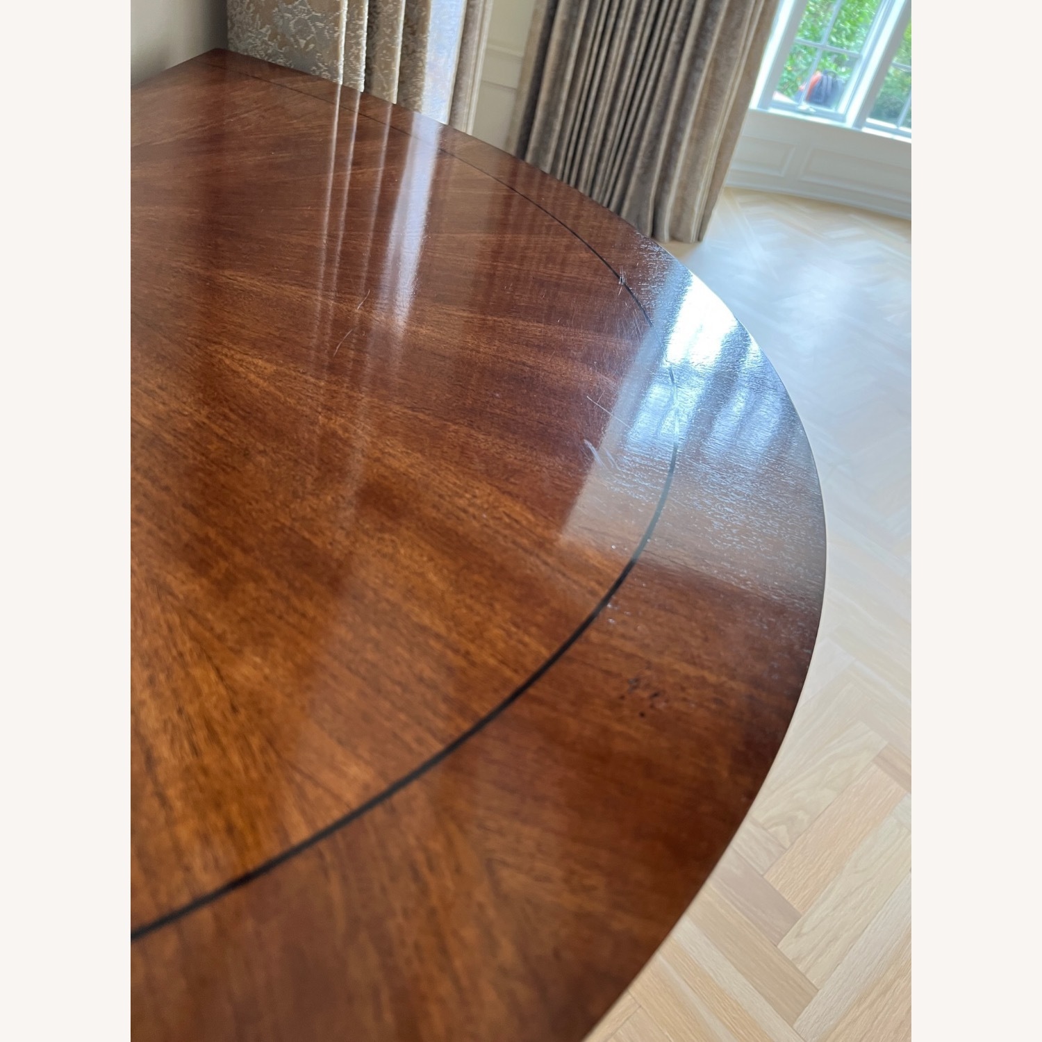  Traditional Spanish Henredon Wood Foyer Table - image-2