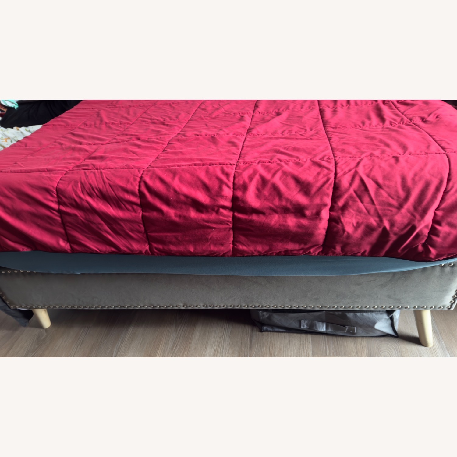 Smart Light Grey Queen Bed - image-3