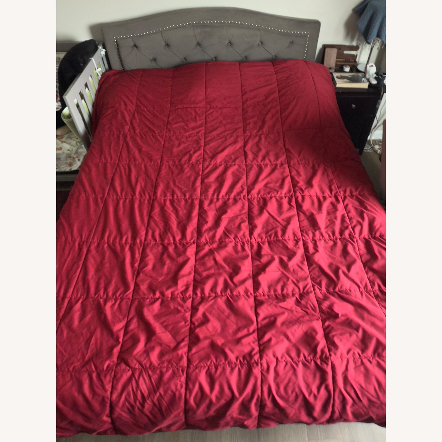 Smart Light Grey Queen Bed - image-4