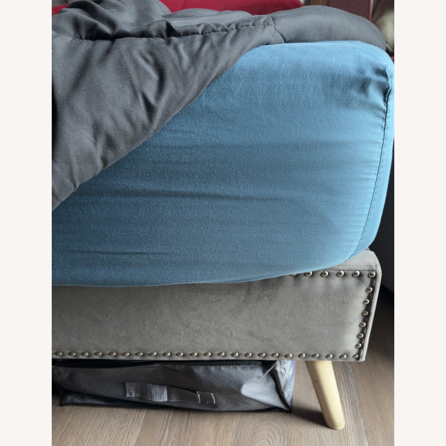 Smart Light Grey Queen Bed - image-5