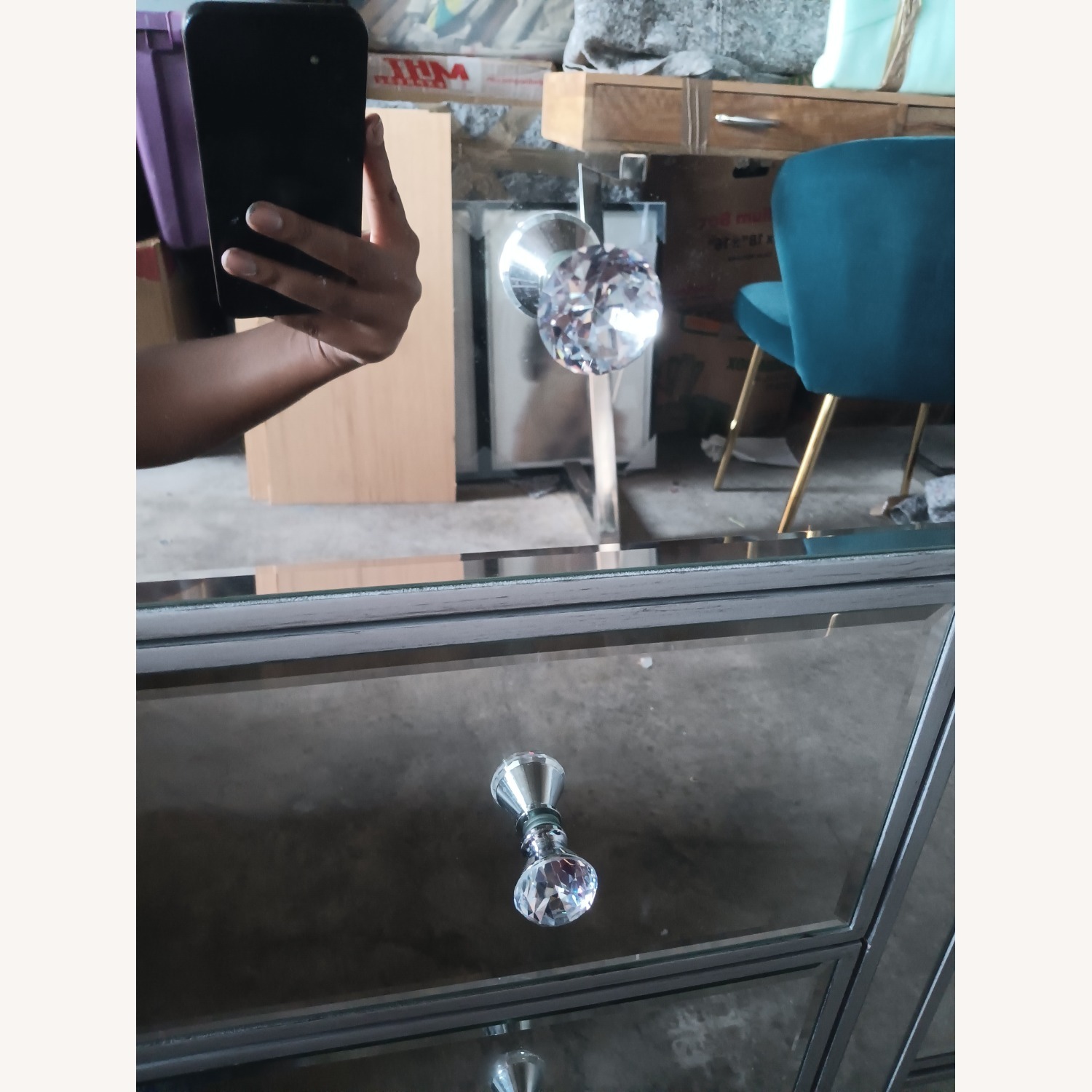 Mirrored Buffet Dresser Sideboard Credenza - image-5