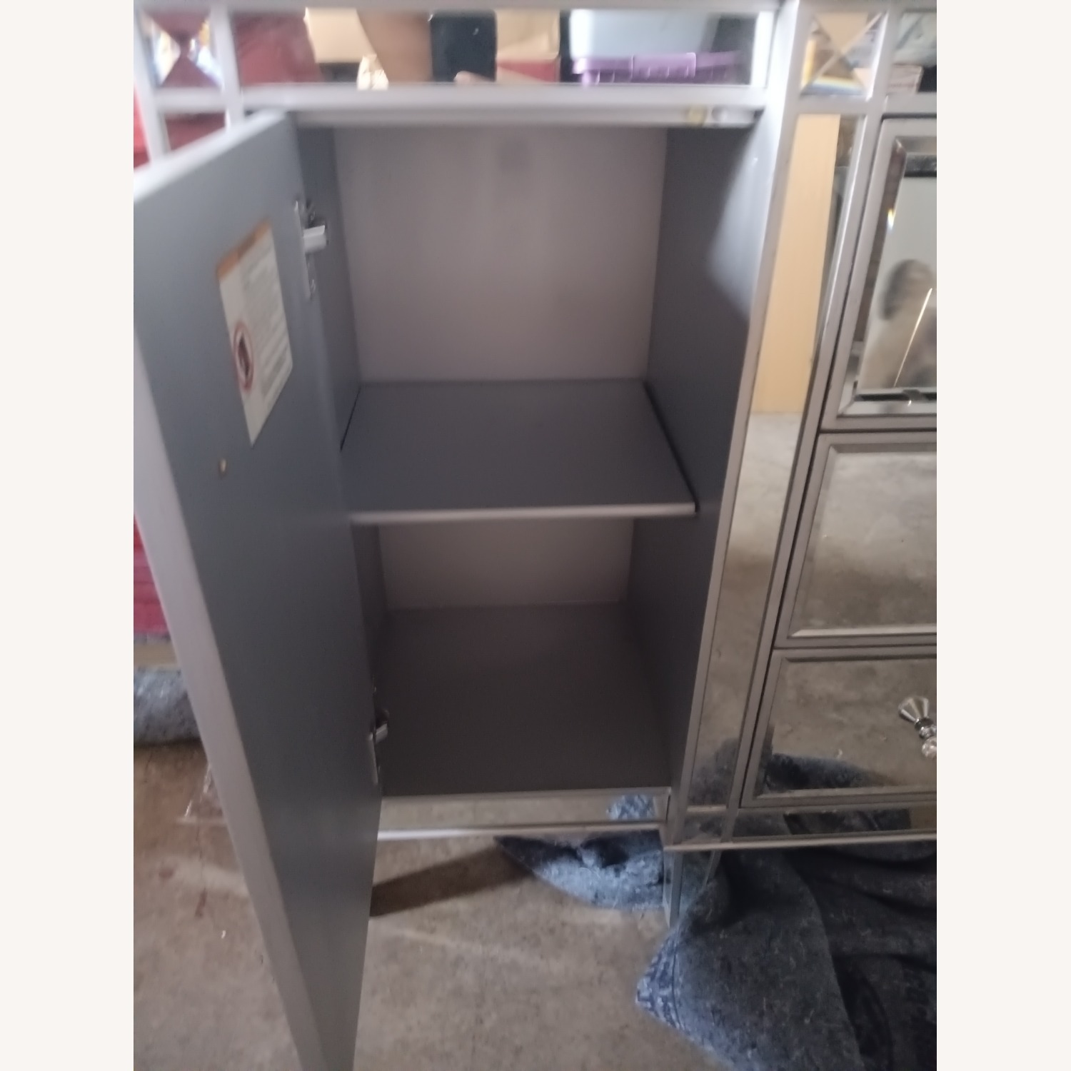 Mirrored Buffet Dresser Sideboard Credenza - image-1