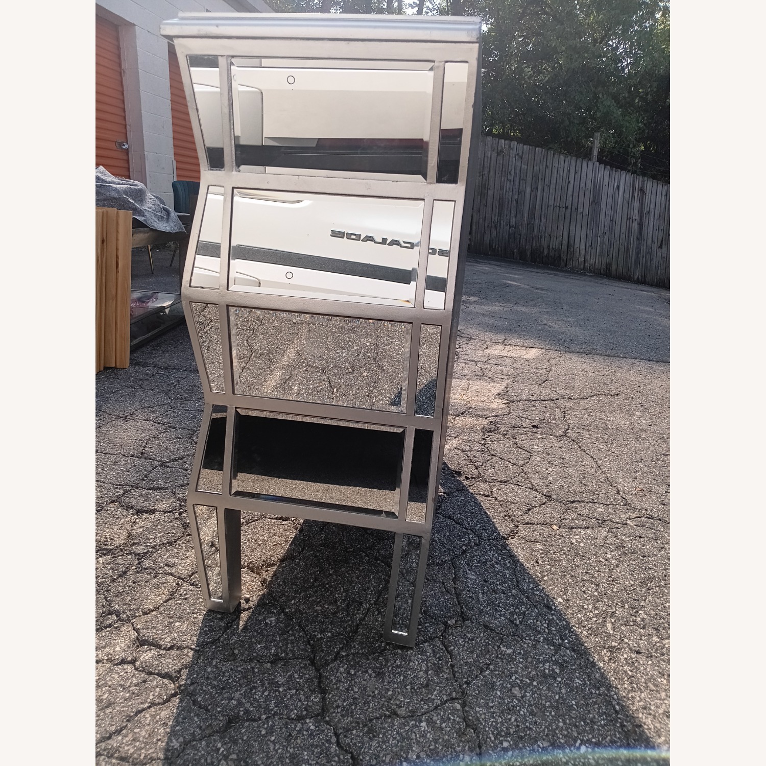 Mirrored Dresser Accent Stand - image-3