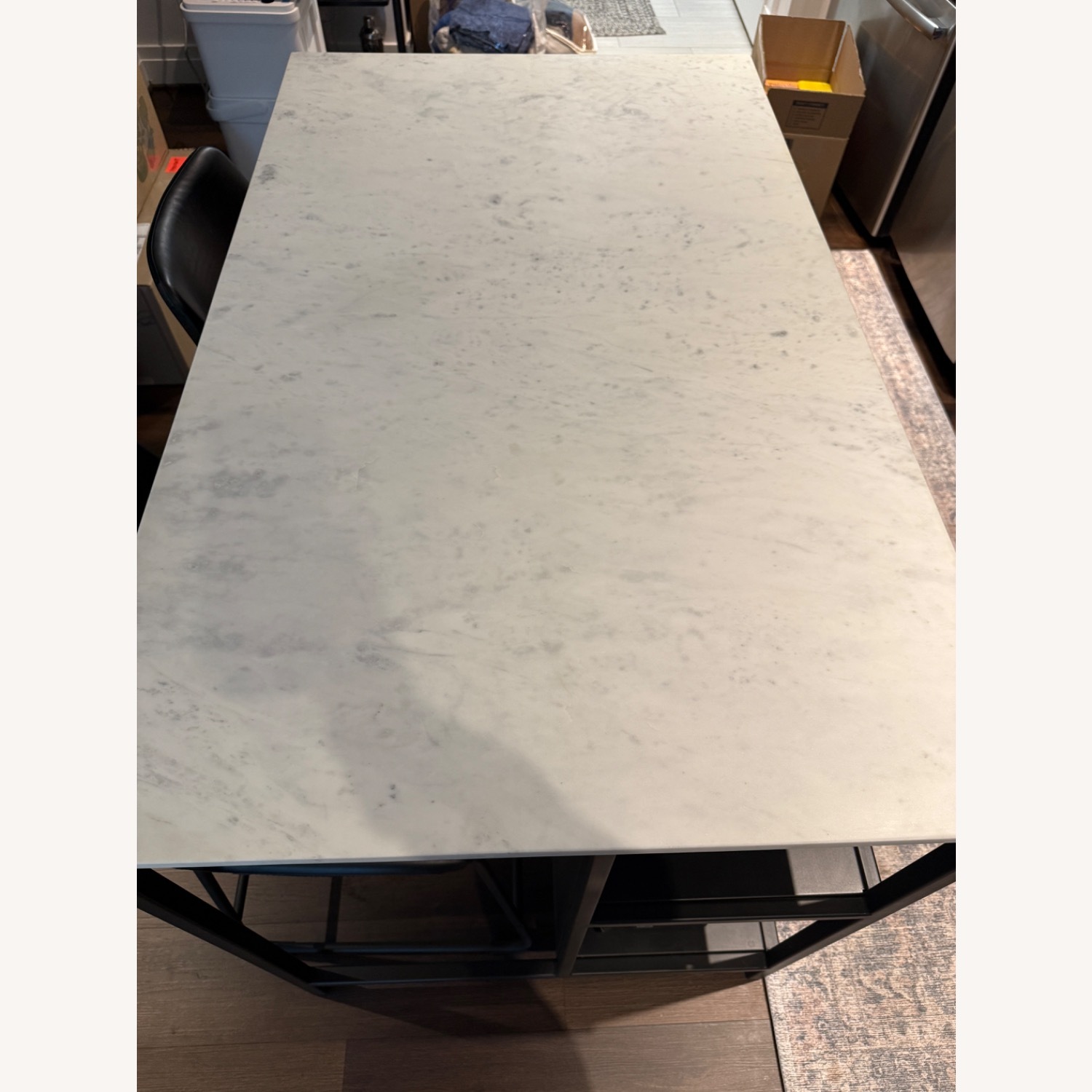 Pottery Barn Delaney Marble Kitchen Island - image-2