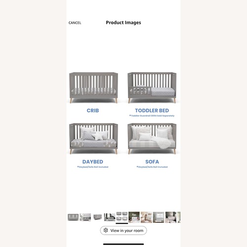 Used Delta Children Essex 4-in-1 Convertible Baby Crib for sale on AptDeco