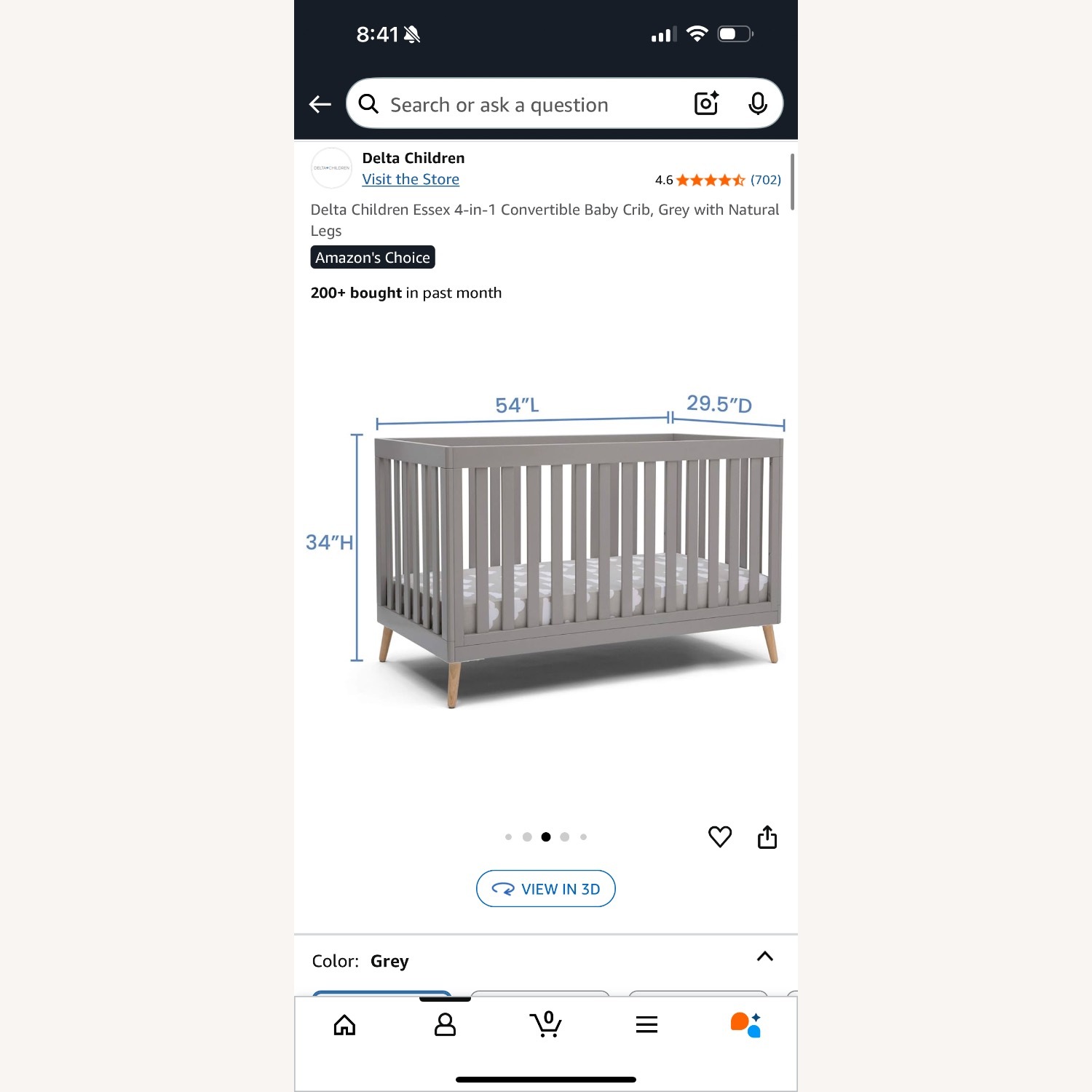 Delta Children Essex 4-in-1 Convertible Baby Crib - image-4