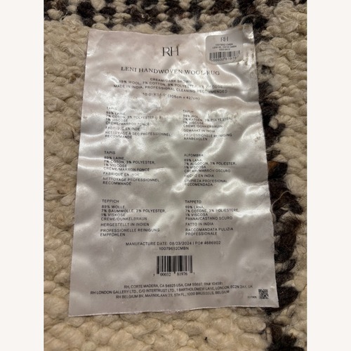 Used Restoration Hardware Leni Wool Flatweave Rug for sale on AptDeco