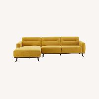 Baltic Yellow L Shaped Left Sectional Sofa Linen