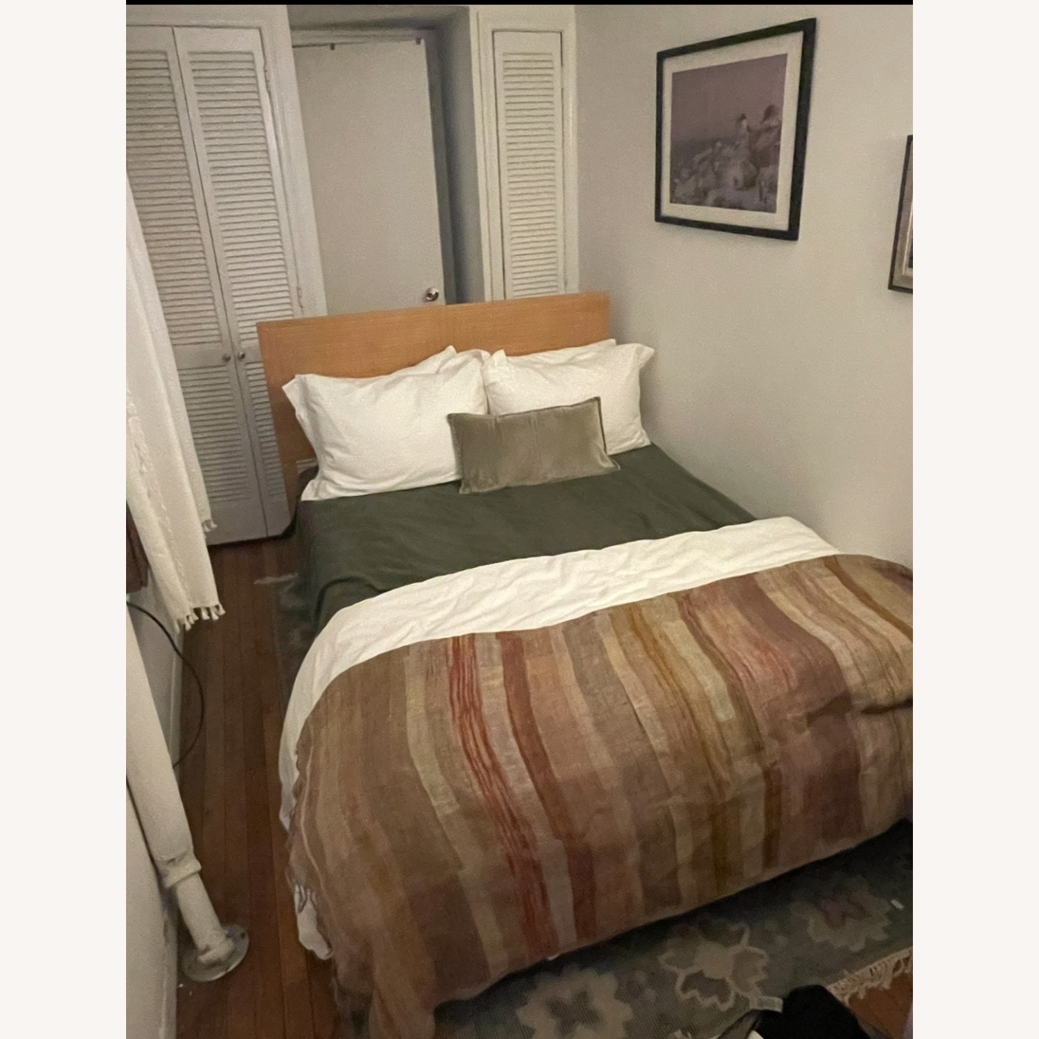 Carved Wood Full Size Bedframe - image-1