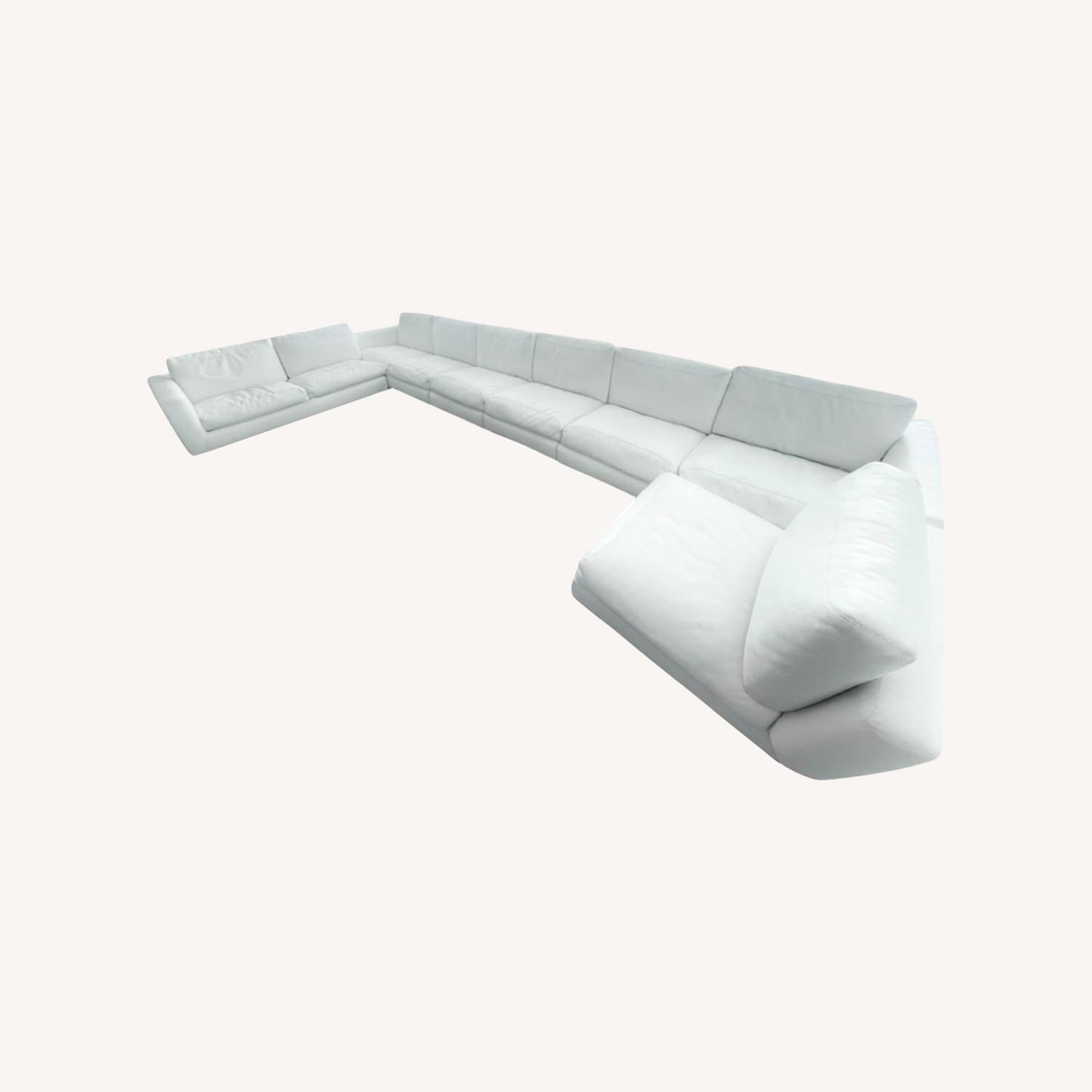 Rivolta Italian Leather Sectional – 9 Seats - image-0
