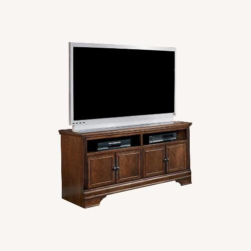 Used Wooden TV Stand with Storage for sale on AptDeco