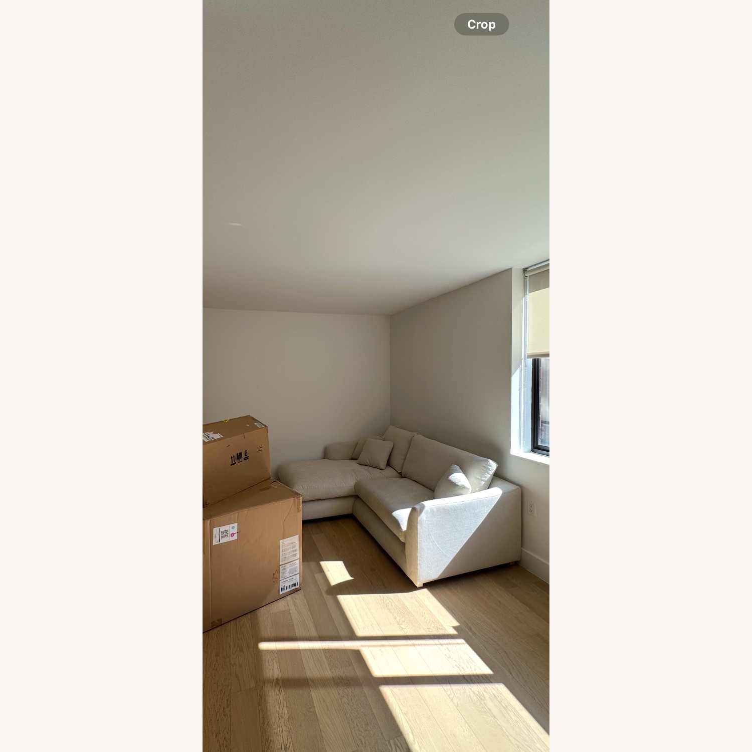 Beige Sectional with Ottoman - Washable Covers - image-5